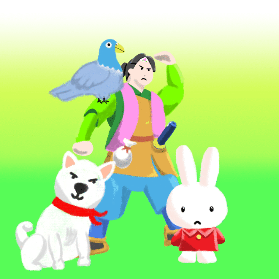 イヌ　ハト　ウサギ　アスベリン